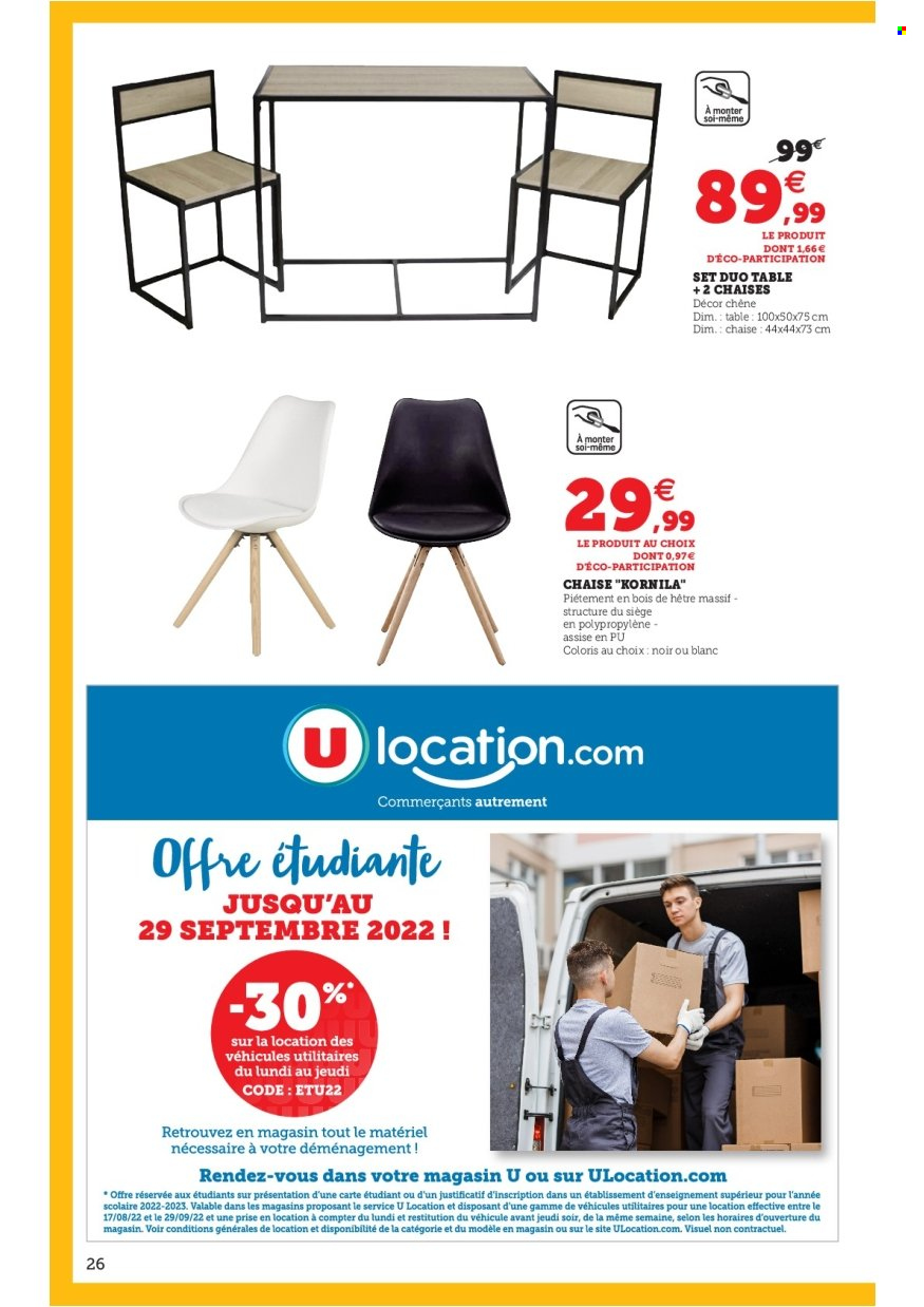 Catalogue SUPER U - 17/08/2022 - 03/09/2022. Page 26