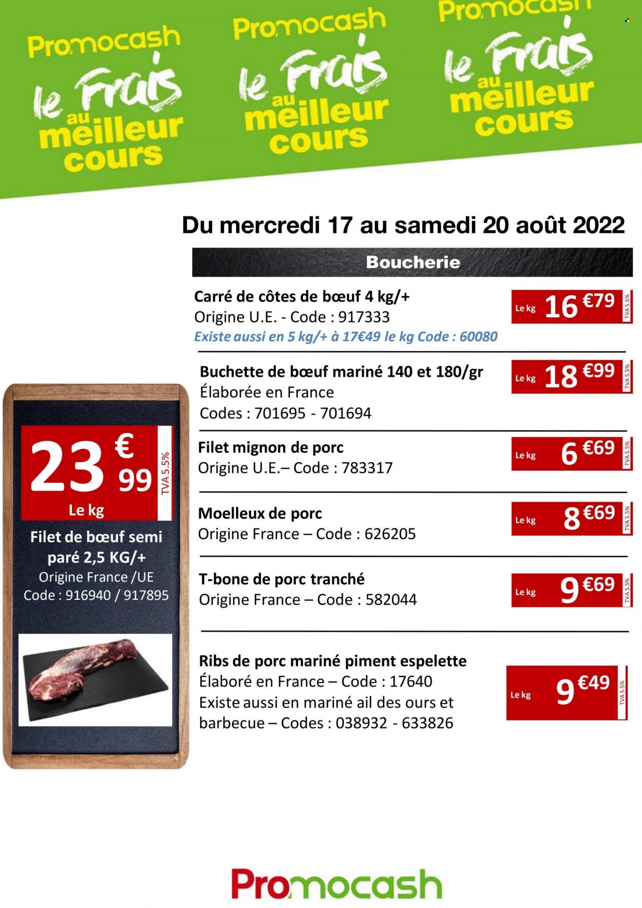 Catalogue Promocash - 17/08/2022 - 20/08/2022. Page 1