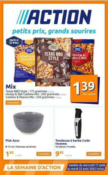 Catalogue Action - 17/08/2022 - 23/08/2022.