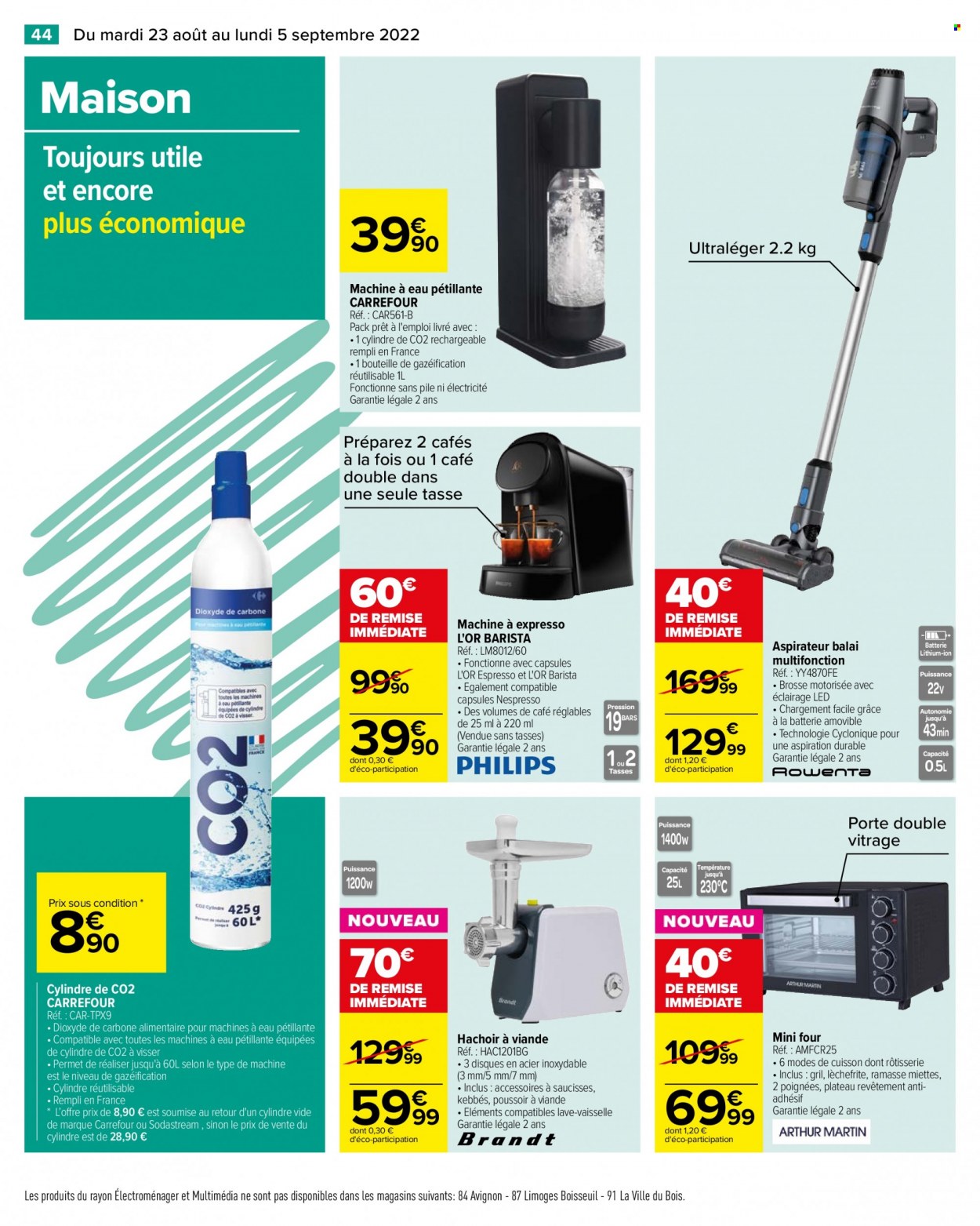 Catalogue Carrefour Hypermarchés - 23/08/2022 - 05/09/2022. Page 44