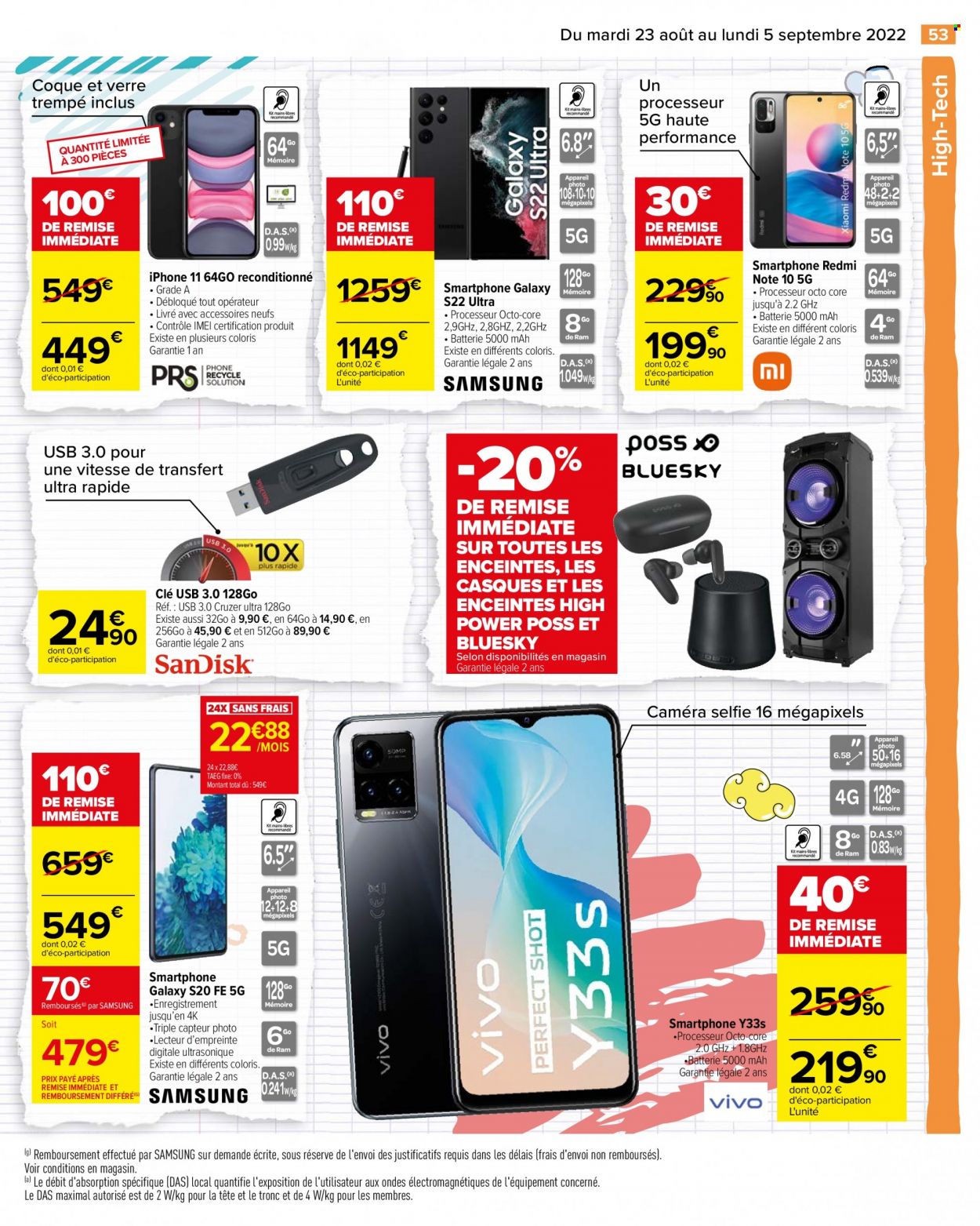 Catalogue Carrefour Hypermarchés - 23/08/2022 - 05/09/2022. Page 53