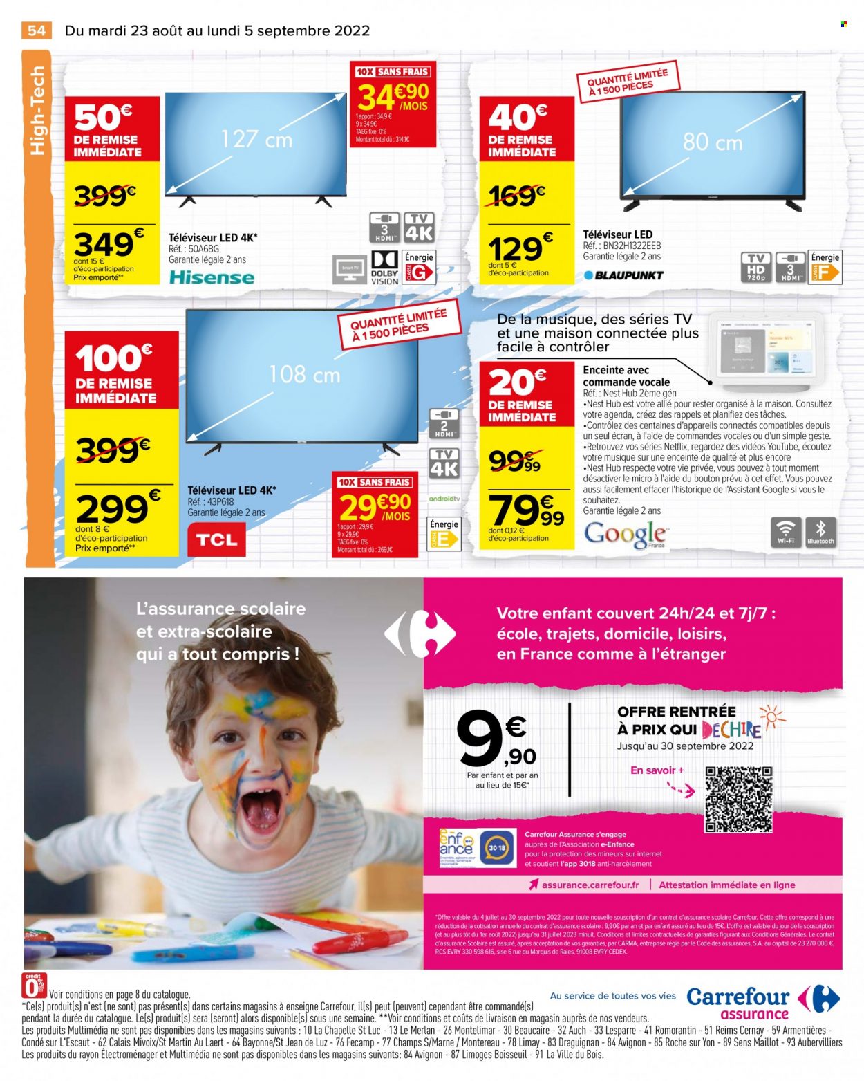 Catalogue Carrefour Hypermarchés - 23/08/2022 - 05/09/2022. Page 54