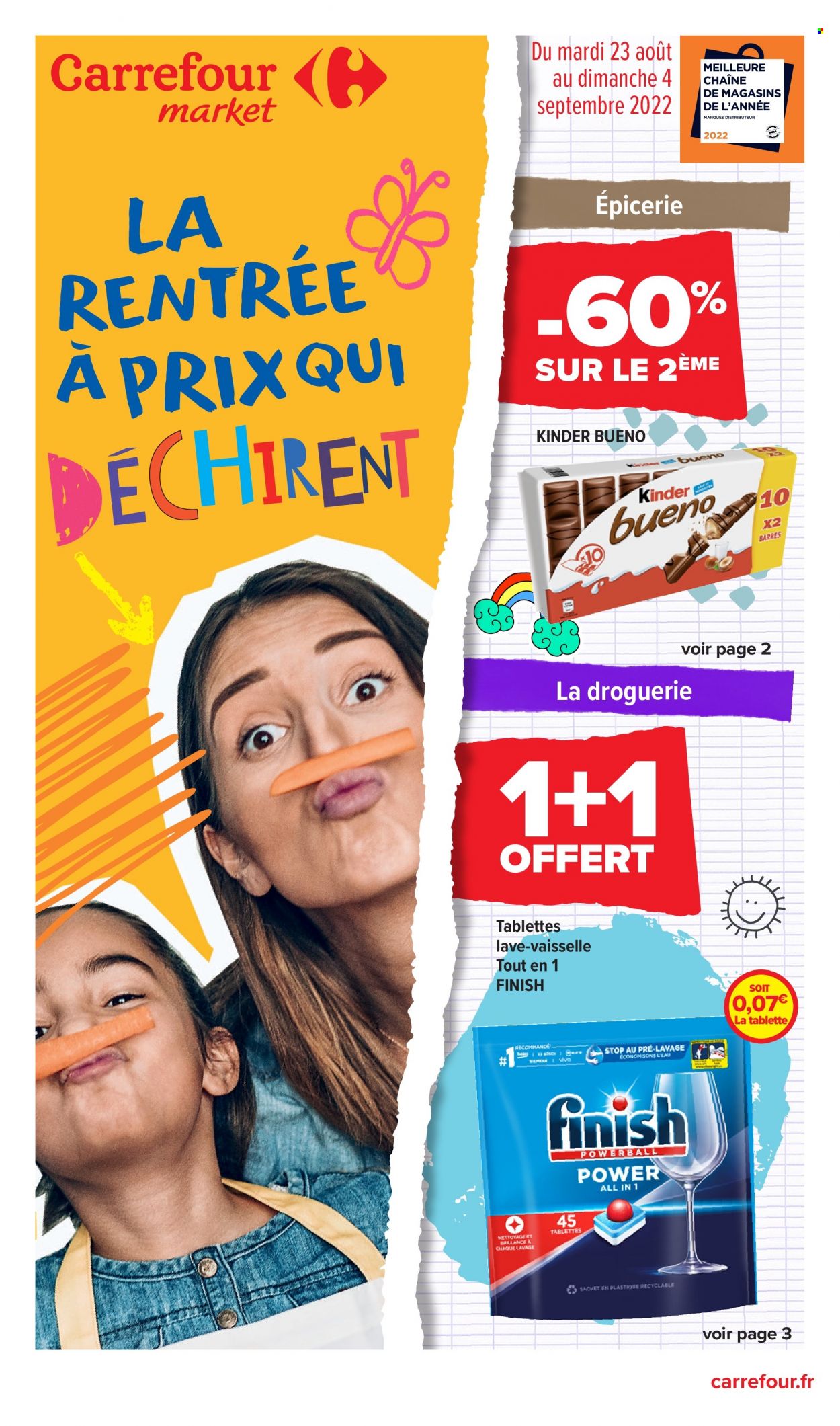 Catalogue Carrefour Market - 23/08/2022 - 04/09/2022. Page 1