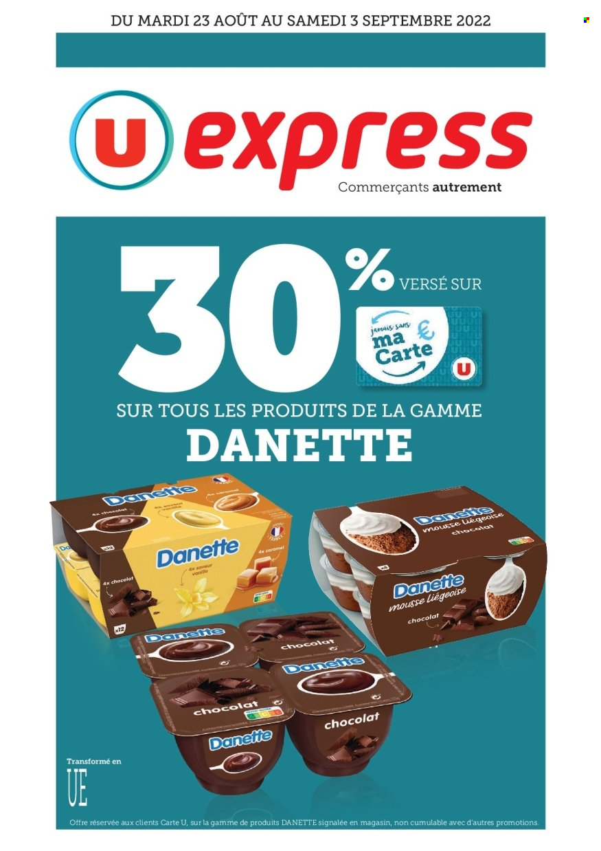 Catalogue U express - 23/08/2022 - 03/09/2022. Page 1