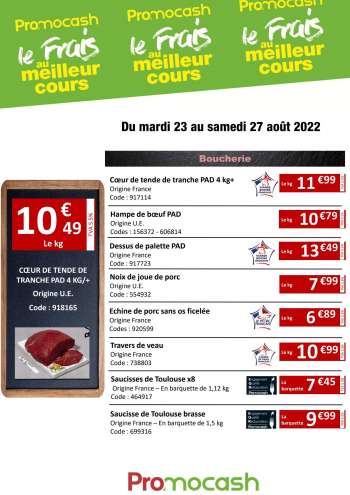 Catalogue Promocash - 23/08/2022 - 27/08/2022.