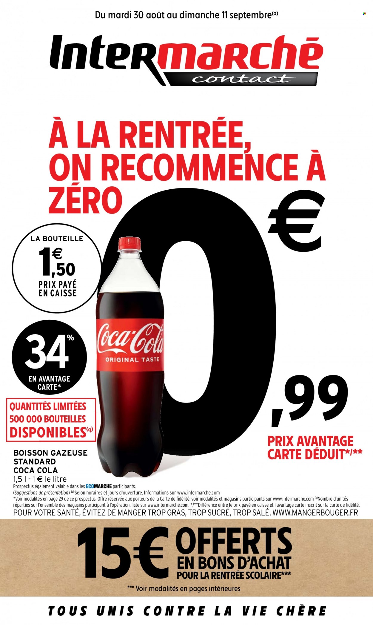 Catalogue Intermarché Contact - 30/08/2022 - 11/09/2022. Page 1