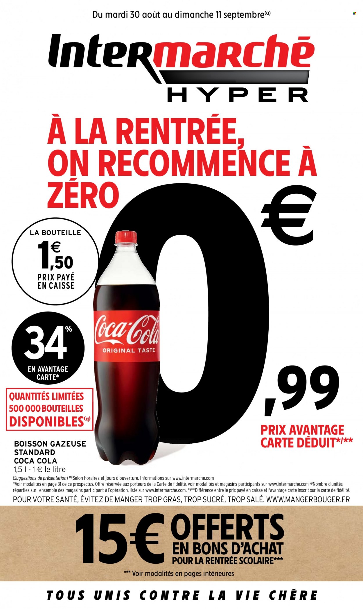 Catalogue Intermarché Hyper - 30/08/2022 - 11/09/2022. Page 1