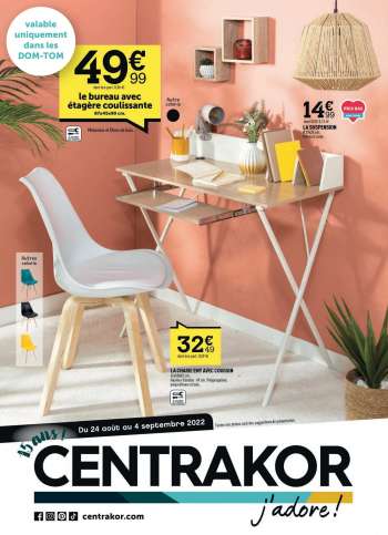 Catalogue Centrakor - 24/08/2022 - 04/09/2022.