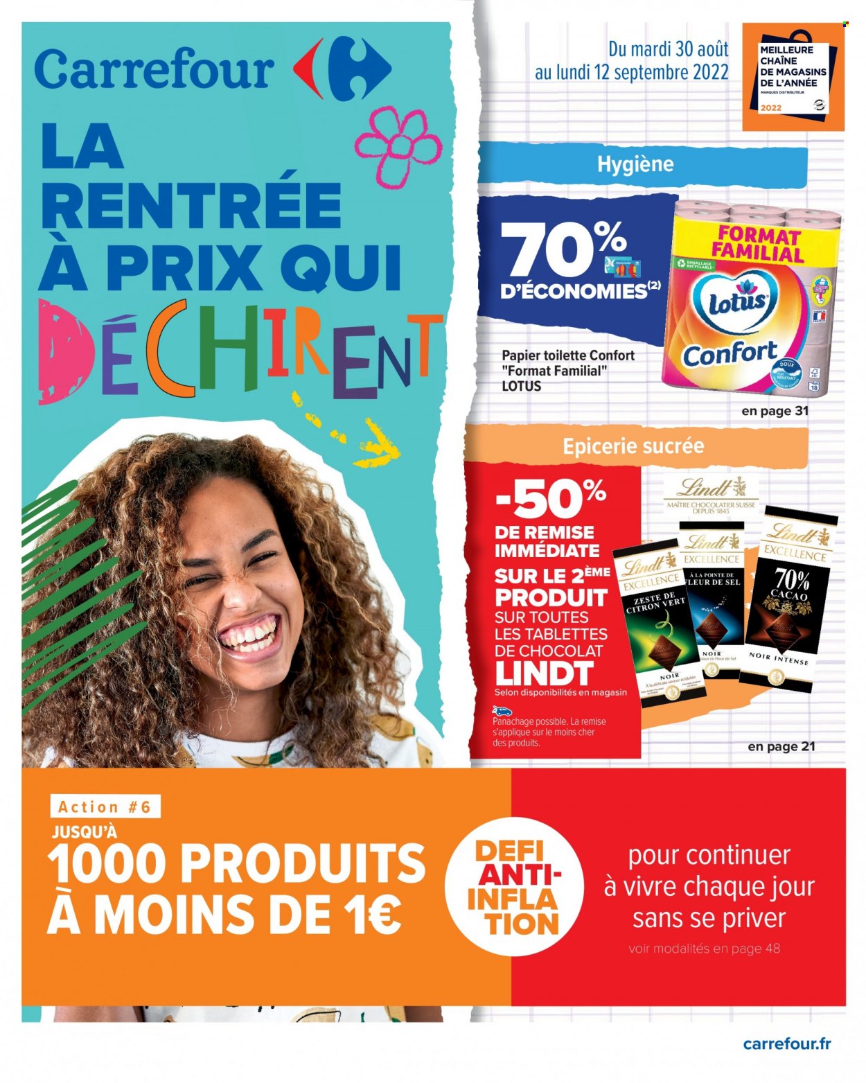 Catalogue Carrefour Hypermarchés - 30/08/2022 - 12/09/2022. Page 1