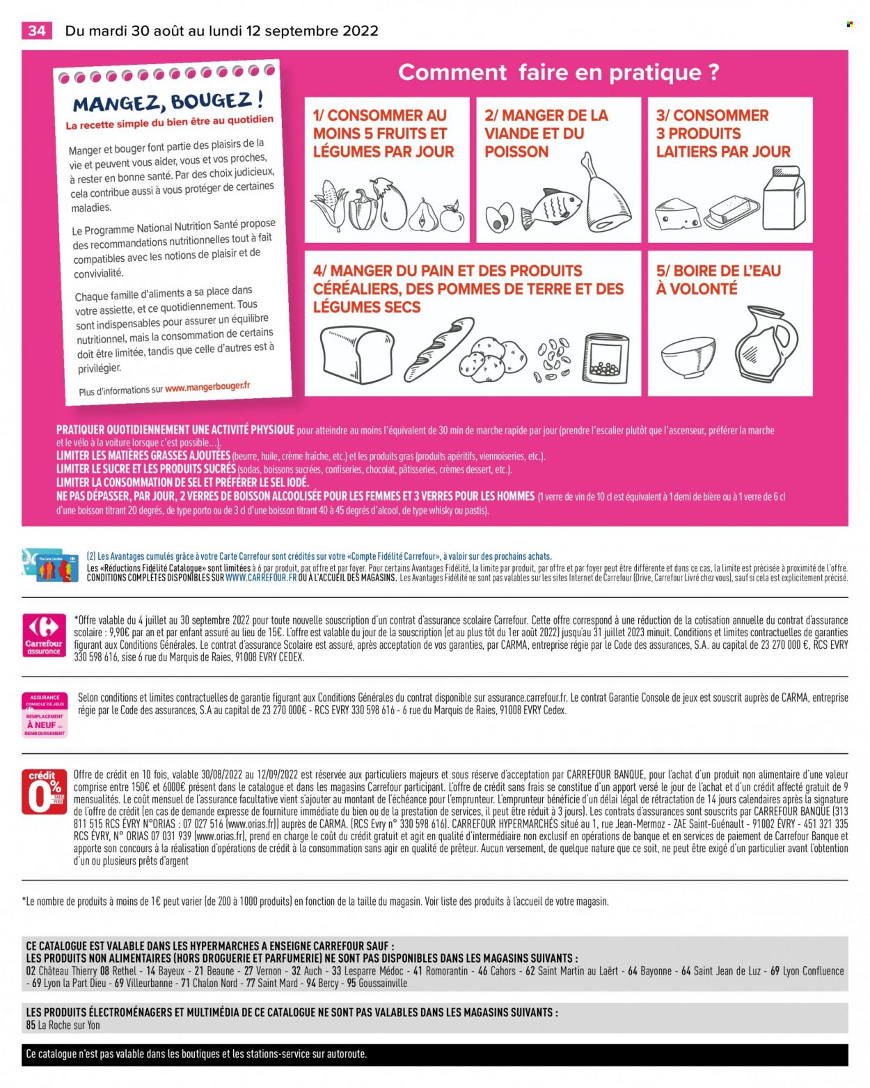 Catalogue Carrefour Hypermarchés - 30/08/2022 - 12/09/2022. Page 34