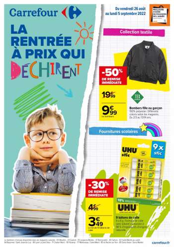 Catalogue Carrefour Hypermarchés - 26/08/2022 - 05/09/2022.