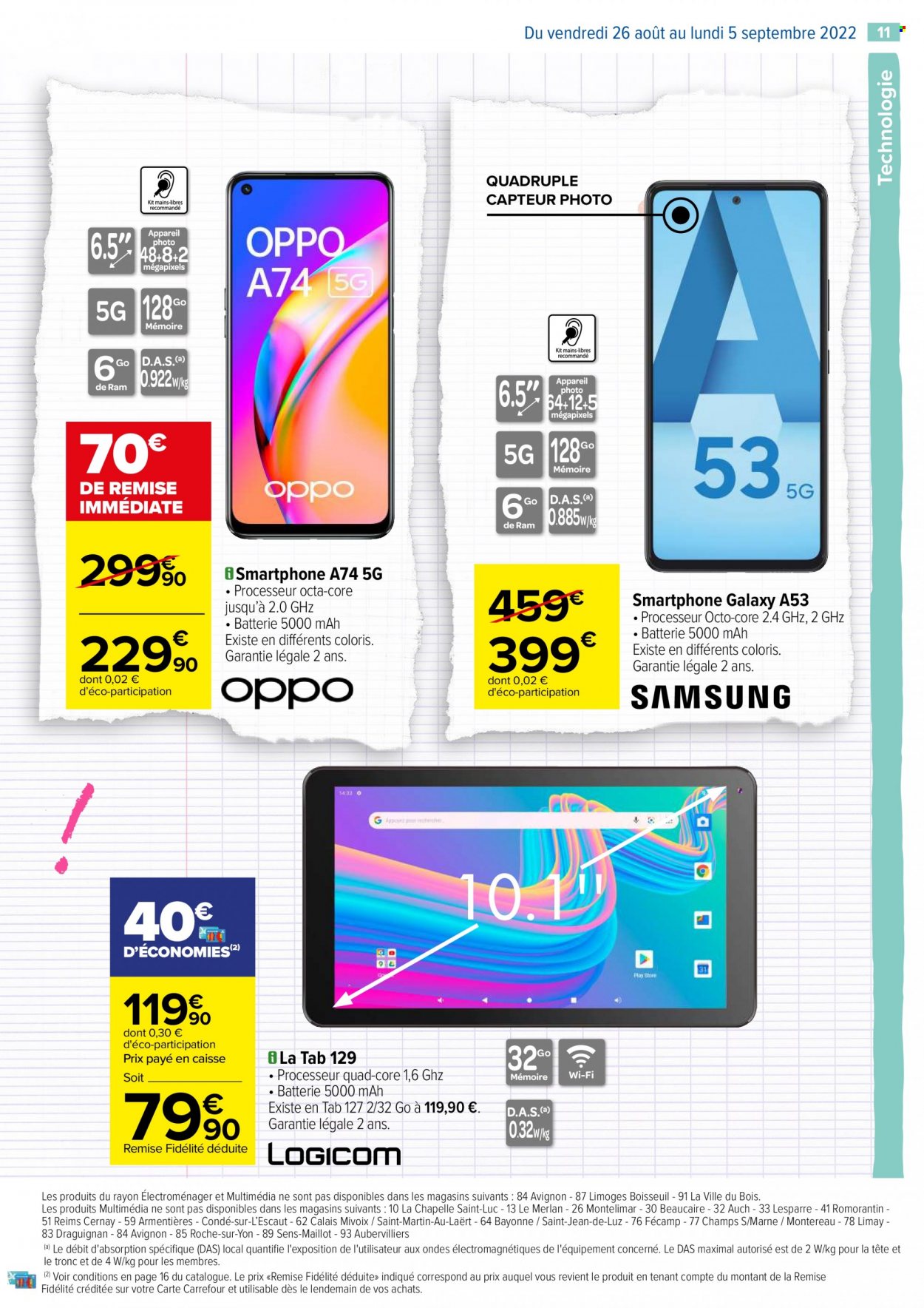 Catalogue Carrefour Hypermarchés - 26/08/2022 - 05/09/2022. Page 11