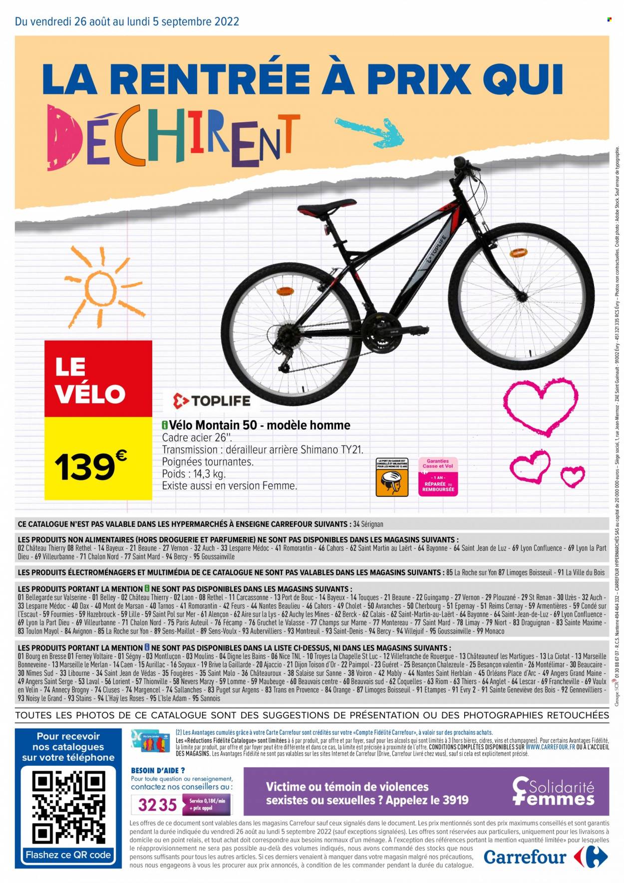Catalogue Carrefour Hypermarchés - 26/08/2022 - 05/09/2022. Page 16