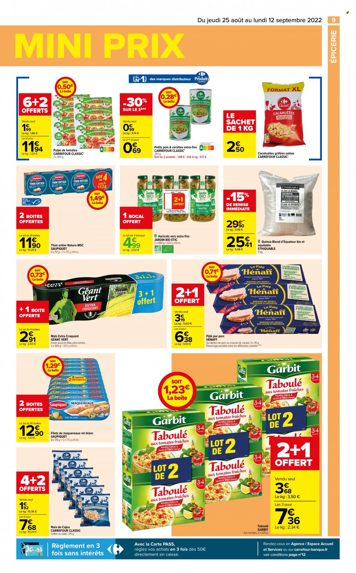 Catalogue Carrefour Hypermarchés - 25/08/2022 - 12/09/2022. Page 9