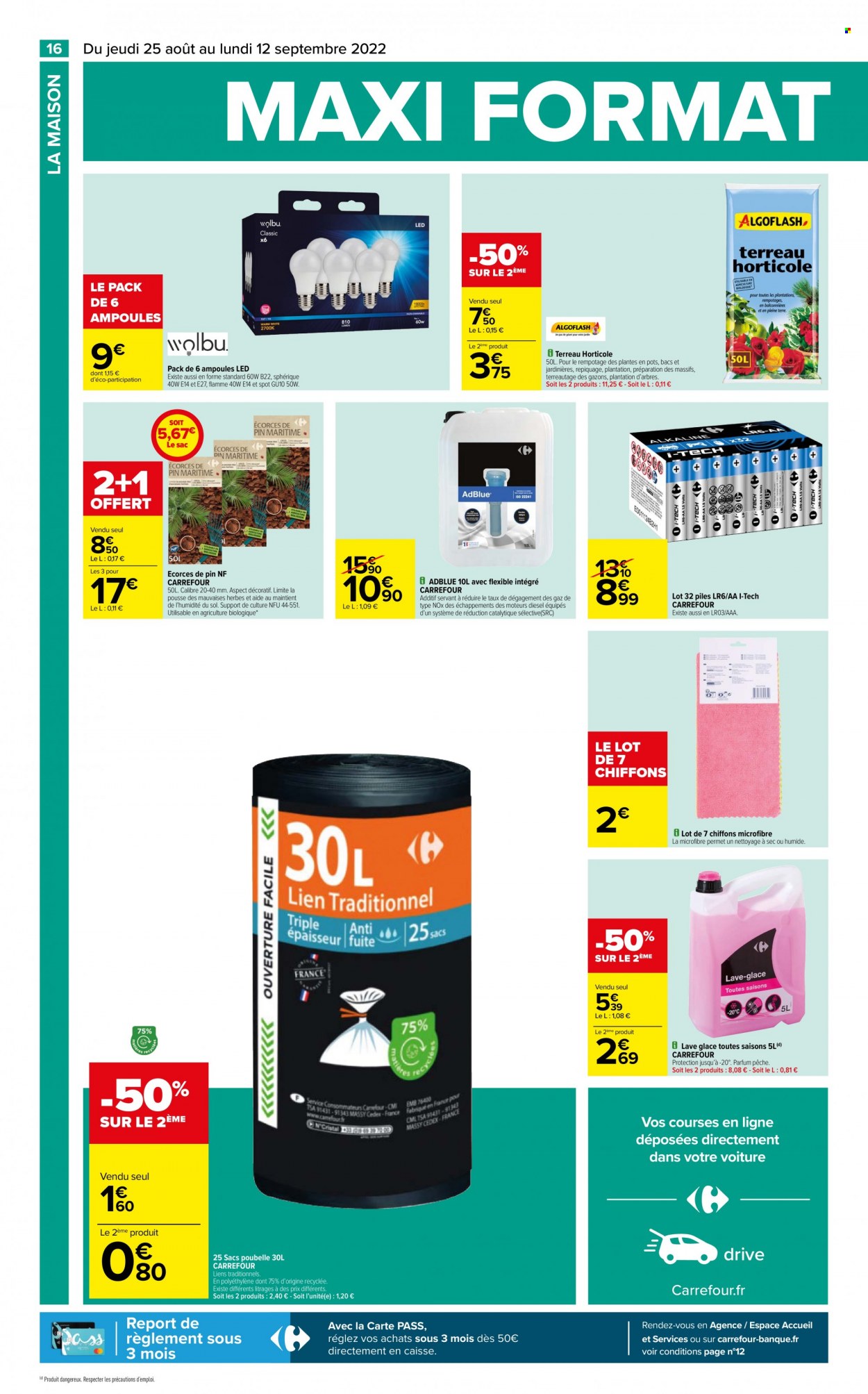 Catalogue Carrefour Hypermarchés - 25/08/2022 - 12/09/2022. Page 16
