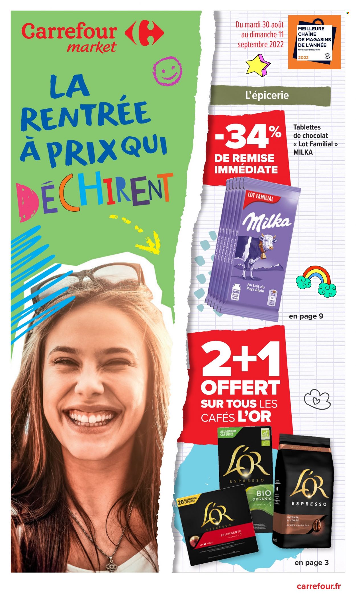 Catalogue Carrefour Market - 30/08/2022 - 11/09/2022. Page 1