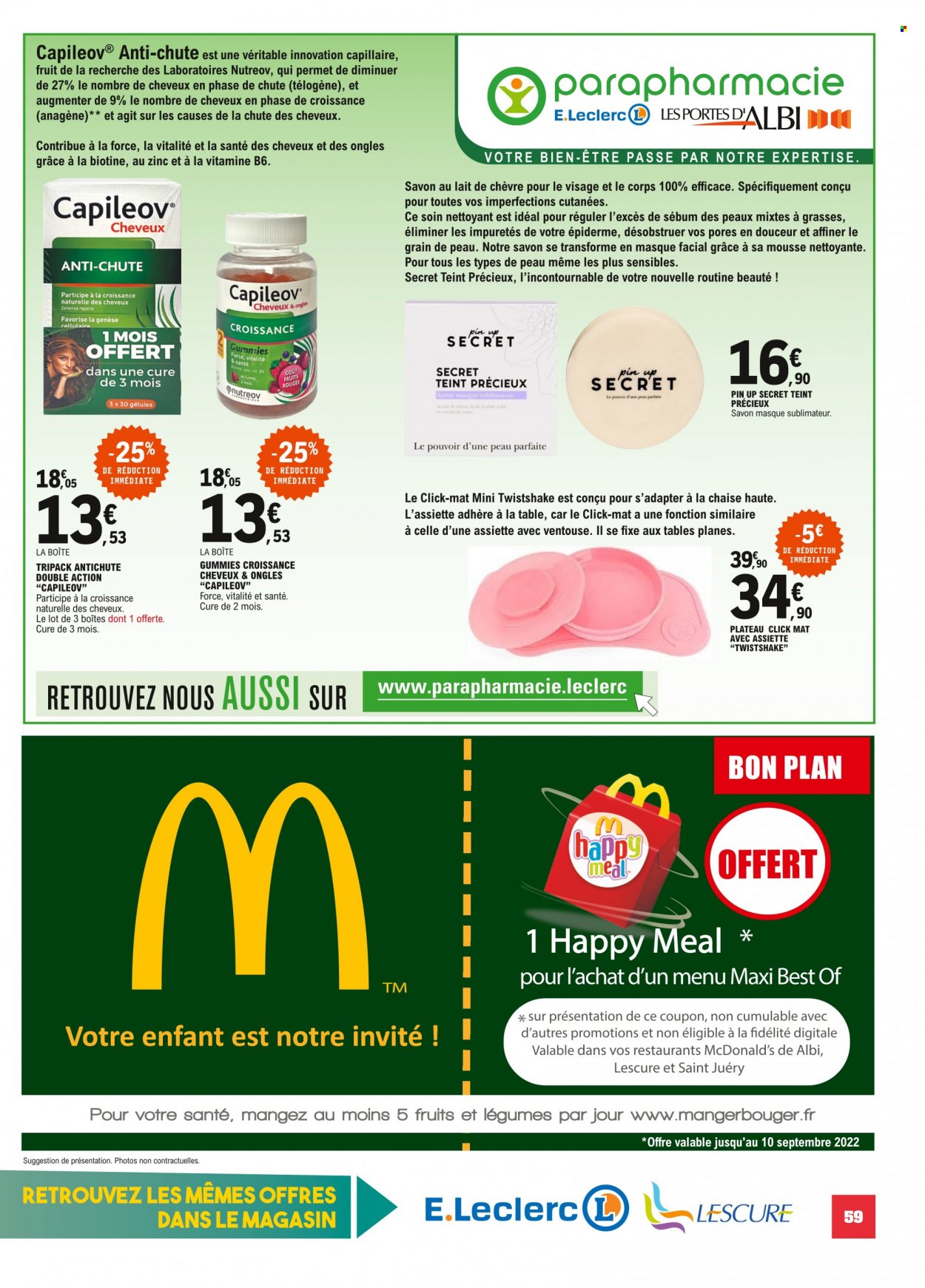 Catalogue E.Leclerc - 31/08/2022 - 10/09/2022. Page 59