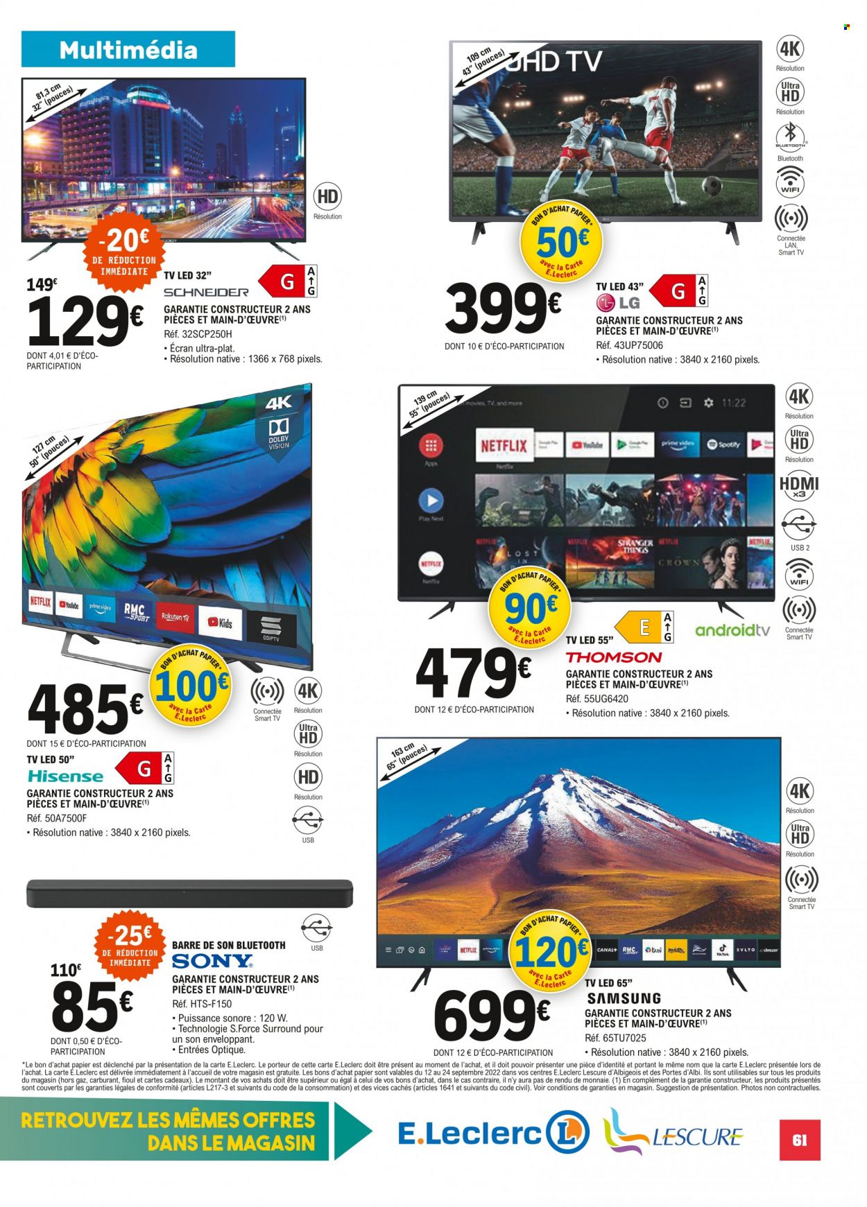 Catalogue E.Leclerc - 31/08/2022 - 10/09/2022. Page 61