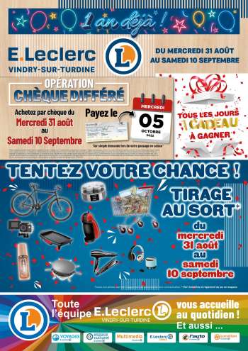 Catalogue E.Leclerc - 31/08/2022 - 10/09/2022.