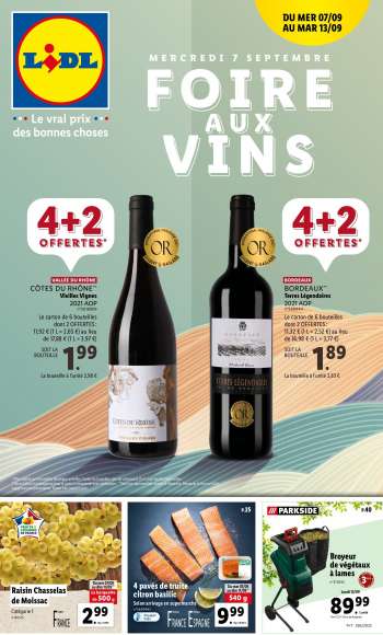 Catalogue Lidl - 07/09/2022 - 13/09/2022.