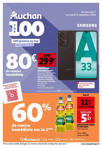 Catalogue Auchan - 07/09/2022 - 13/09/2022.