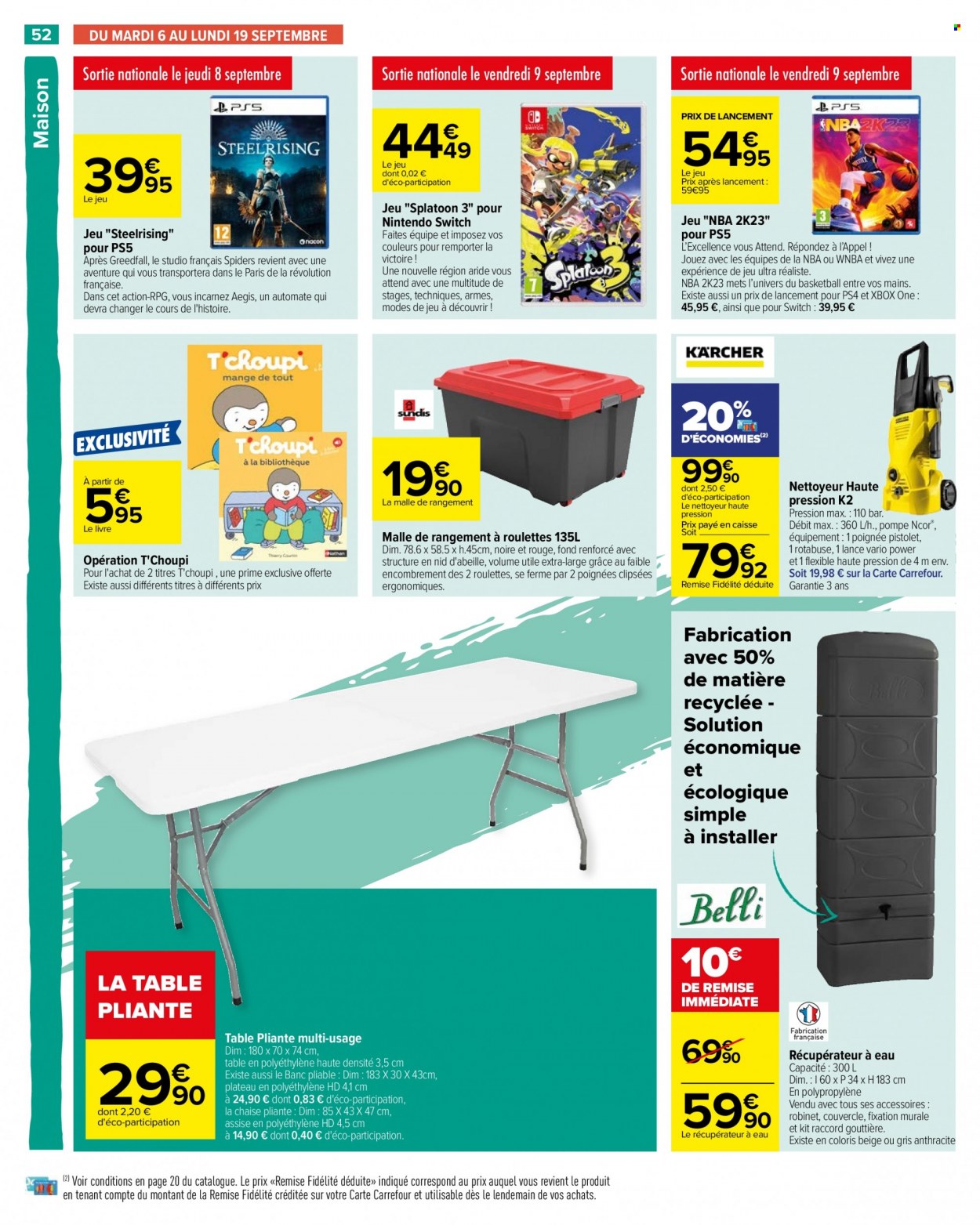 Catalogue Carrefour Hypermarchés - 06/09/2022 - 12/09/2022. Page 56