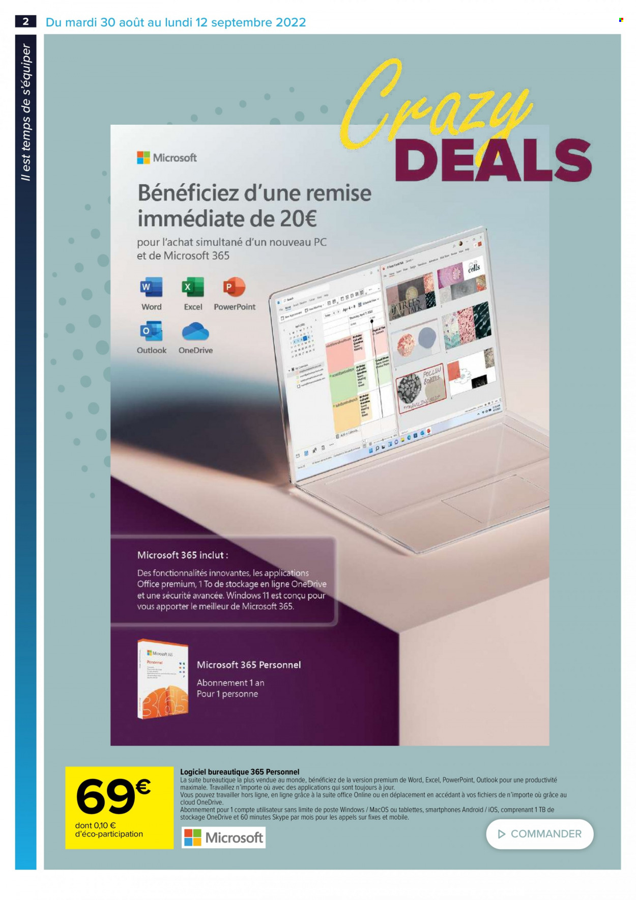 Catalogue Carrefour Hypermarchés - 30/08/2022 - 12/09/2022. Page 2