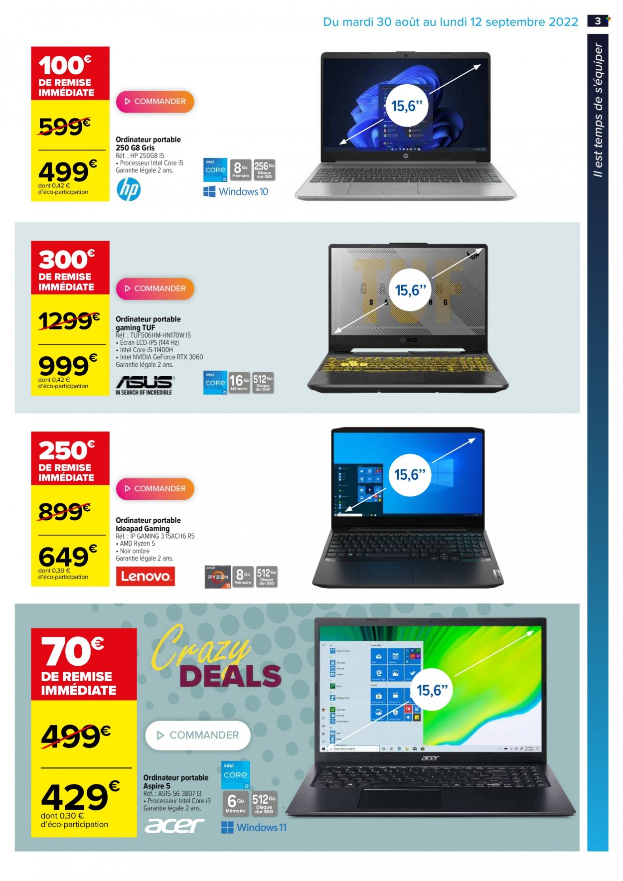 Catalogue Carrefour Hypermarchés - 30/08/2022 - 12/09/2022. Page 3