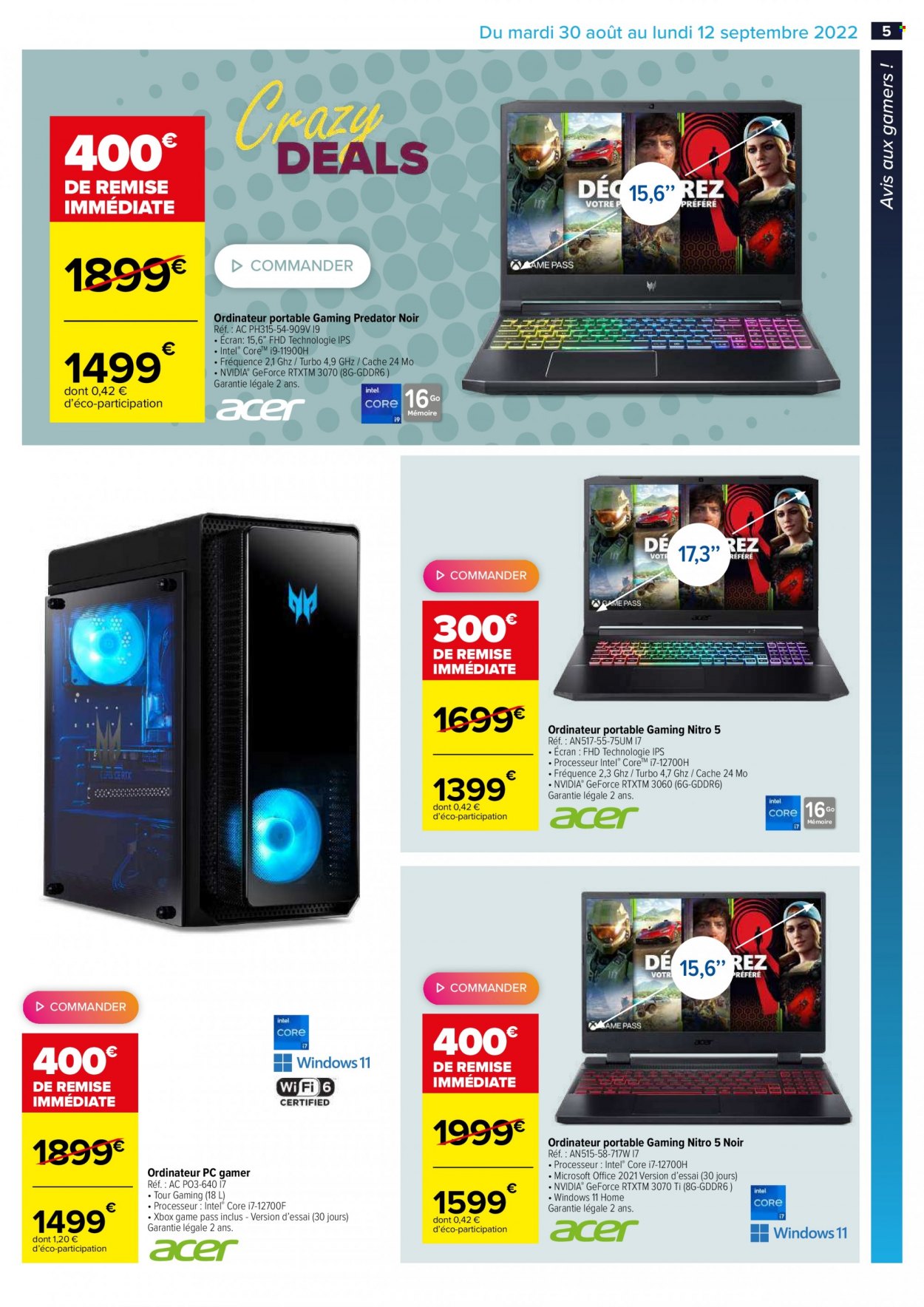 Catalogue Carrefour Hypermarchés - 30/08/2022 - 12/09/2022. Page 5