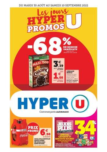 Catalogue HYPER U - 30/08/2022 - 10/09/2022.