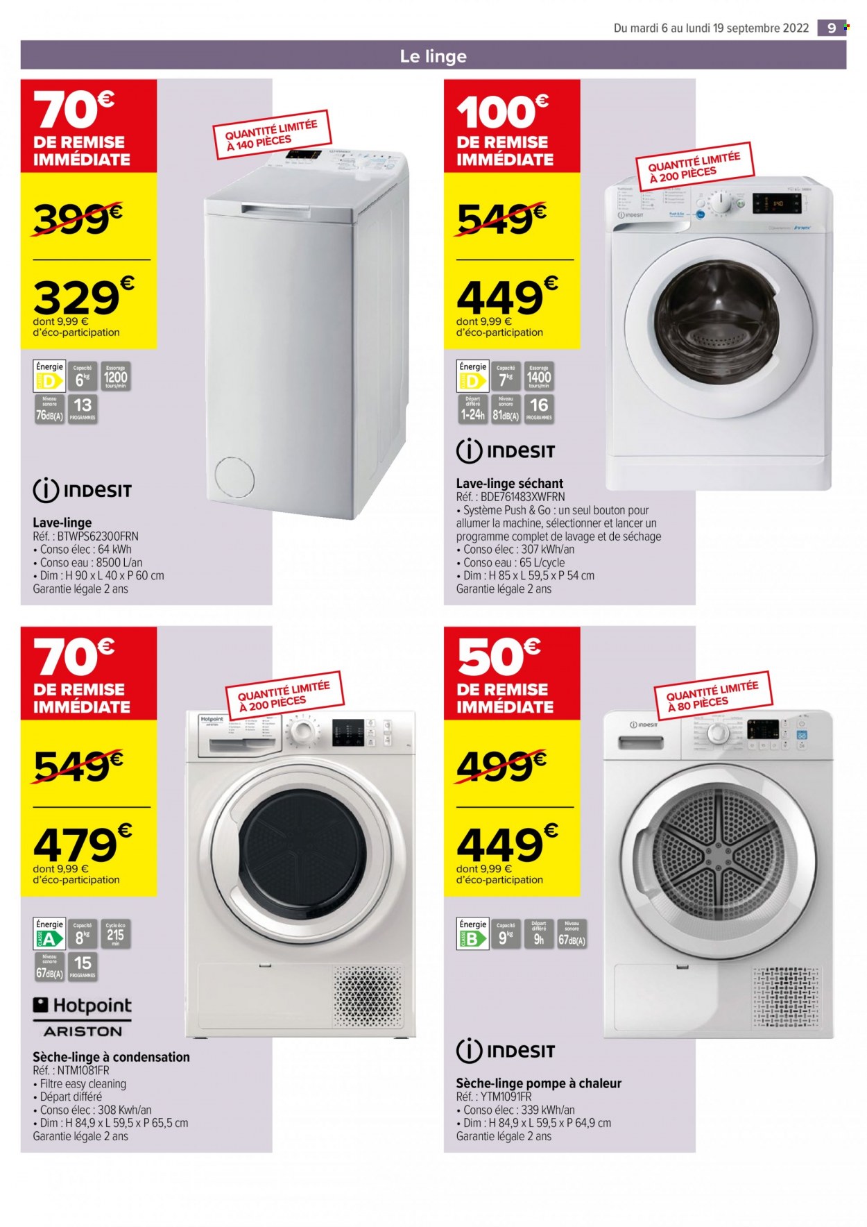 Catalogue Carrefour Hypermarchés - 06/09/2022 - 19/09/2022. Page 9