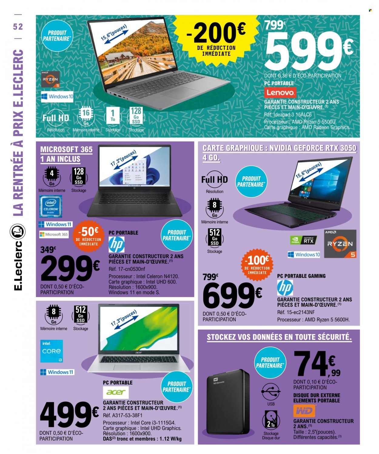 Catalogue E.Leclerc - 06/09/2022 - 17/09/2022. Page 52