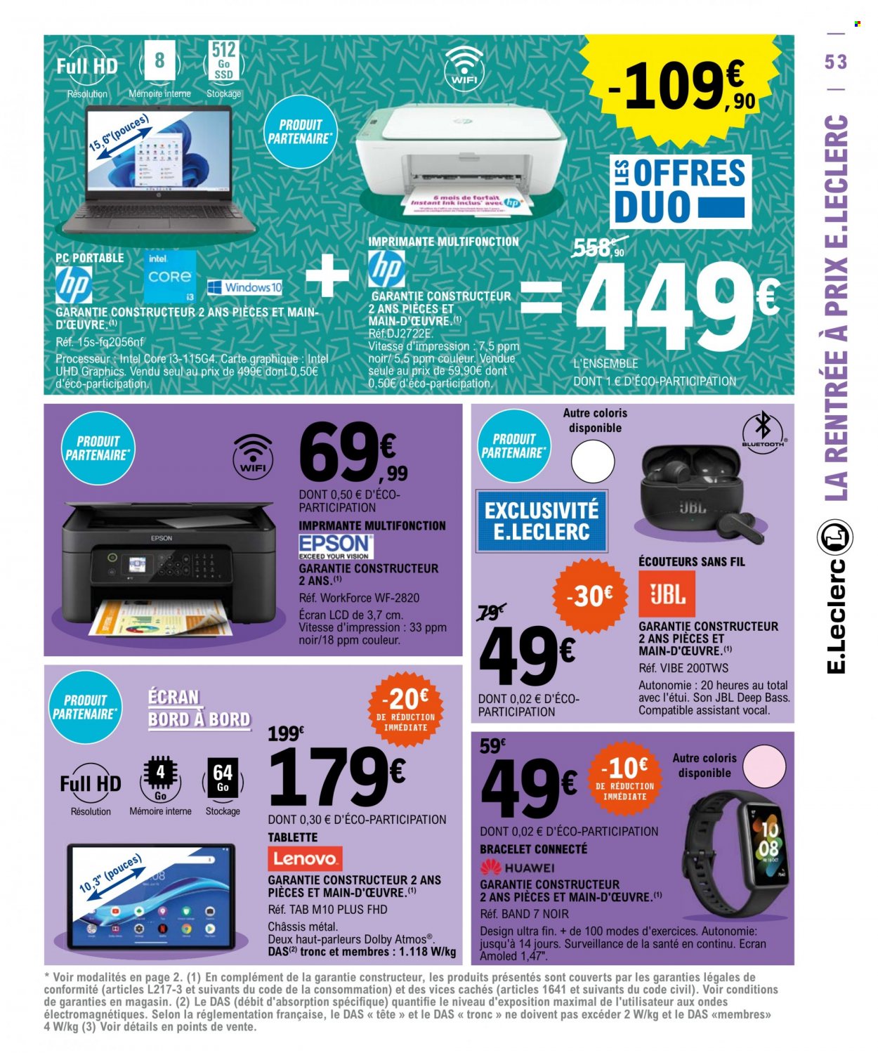 Catalogue E.Leclerc - 06/09/2022 - 17/09/2022. Page 53