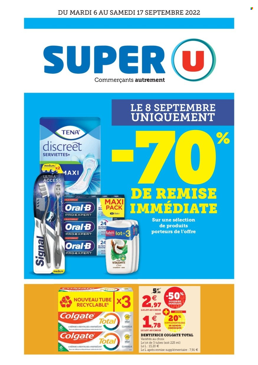 Catalogue SUPER U - 06/09/2022 - 17/09/2022. Page 1