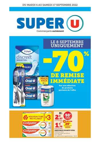 Catalogue SUPER U - 06/09/2022 - 17/09/2022.