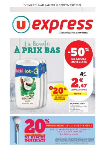 Catalogue U express - 06/09/2022 - 17/09/2022.