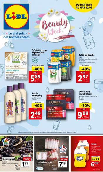 Catalogue Lidl - 14/09/2022 - 20/09/2022.