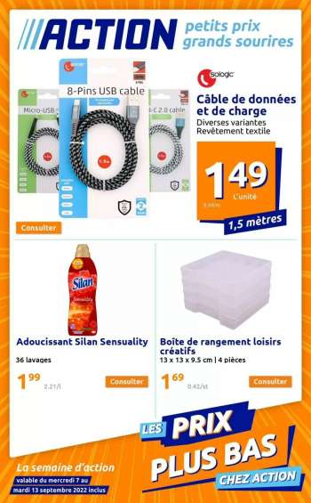 Catalogue Action - 07/09/2022 - 13/09/2022.