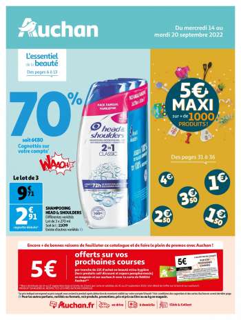 Catalogue Auchan - 14/09/2022 - 20/09/2022.