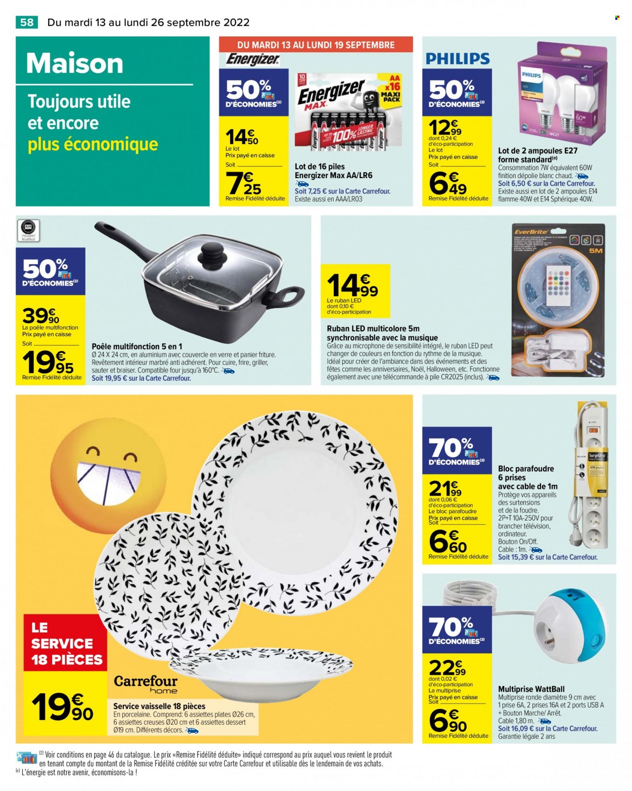 Catalogue Carrefour Hypermarchés - 13/09/2022 - 26/09/2022. Page 60