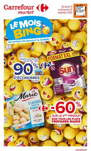 Catalogue Carrefour Market - 13/09/2022 - 25/09/2022.