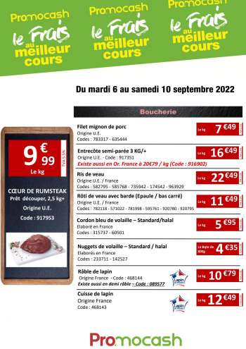 Catalogue Promocash - 06/09/2022 - 10/09/2022.