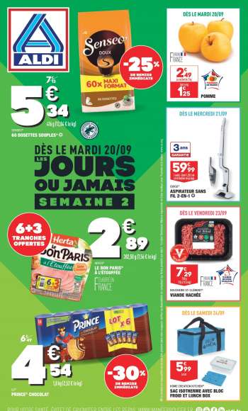 Catalogue ALDI - 20/09/2022 - 26/09/2022.