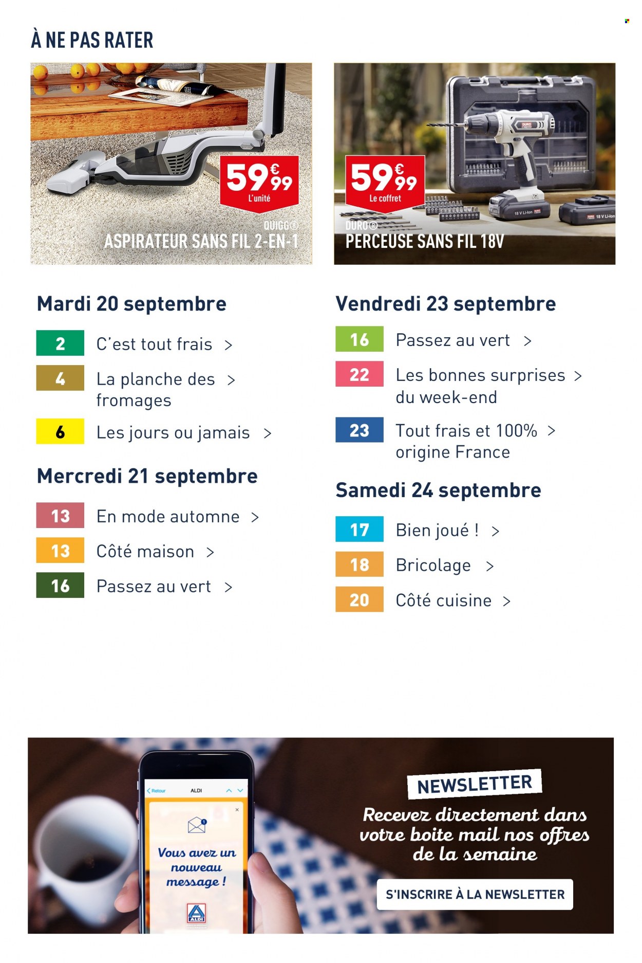 Catalogue ALDI - 20/09/2022 - 26/09/2022. Page 3