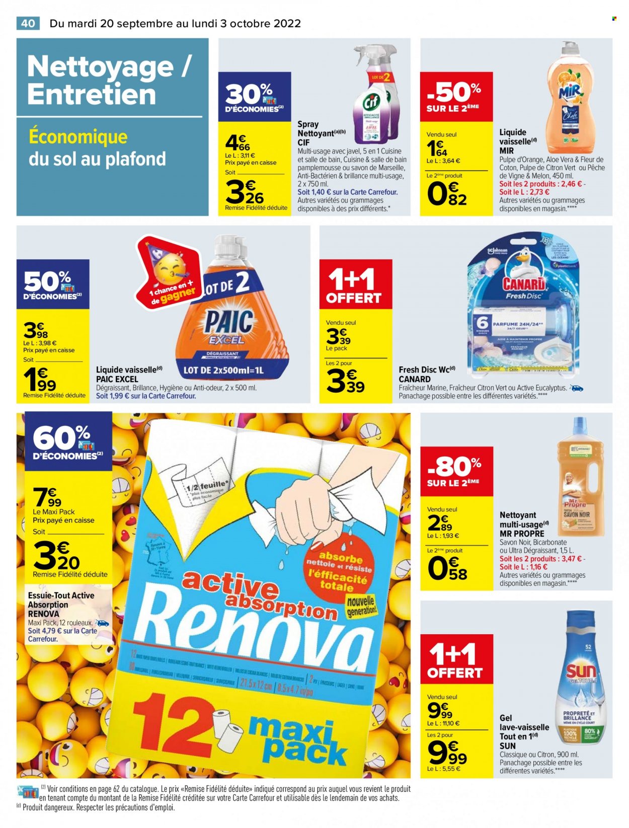 Catalogue Carrefour Hypermarchés - 20/09/2022 - 03/10/2022. Page 42