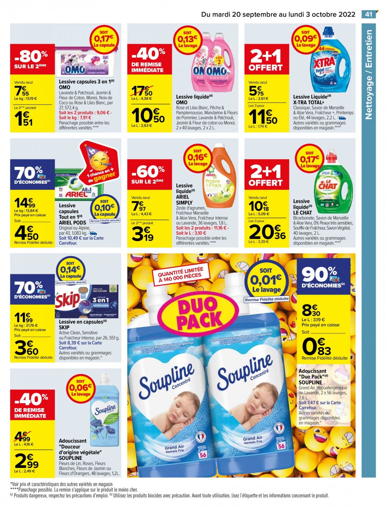 Catalogue Carrefour Hypermarchés - 20/09/2022 - 03/10/2022. Page 43