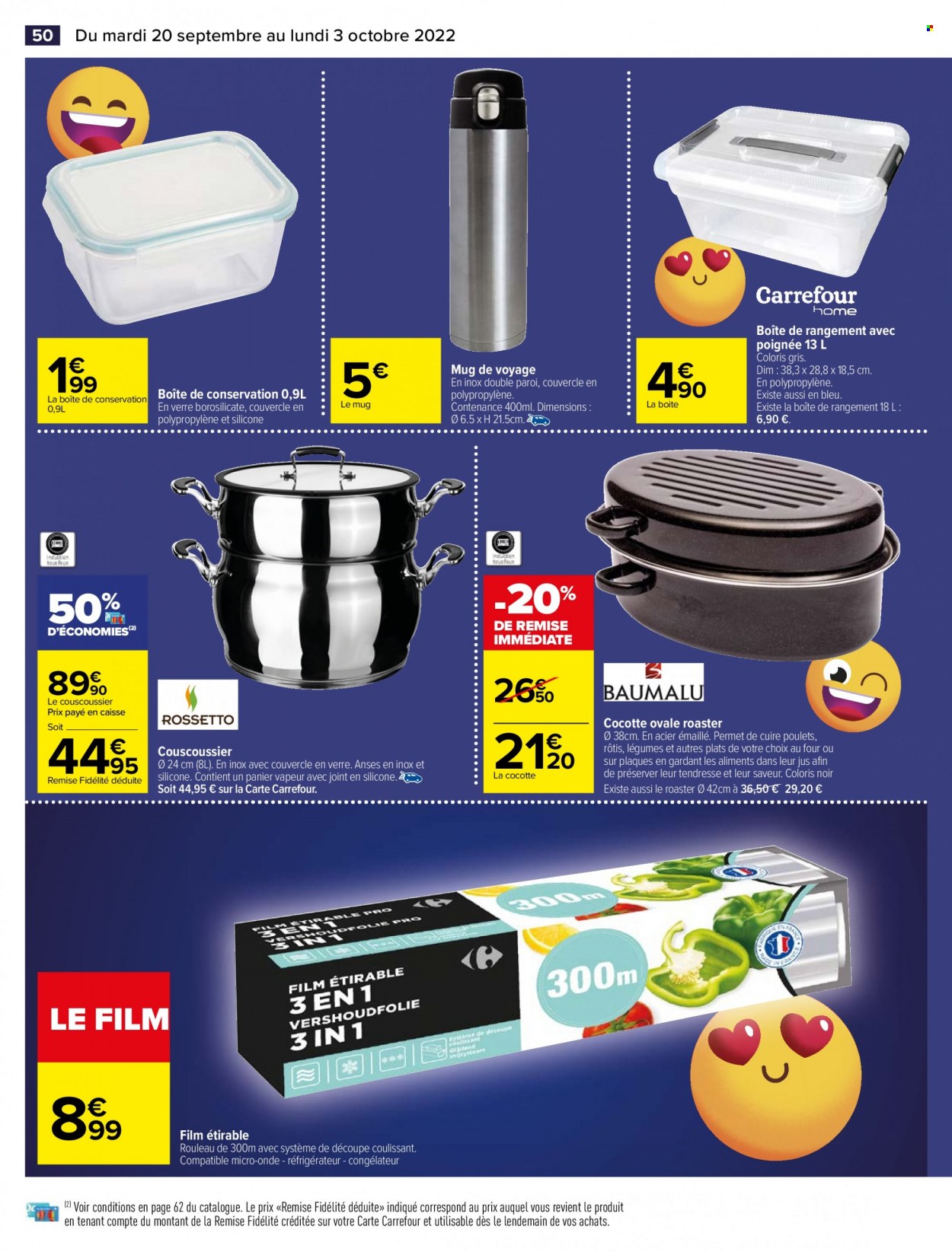 Catalogue Carrefour Hypermarchés - 20/09/2022 - 03/10/2022. Page 52