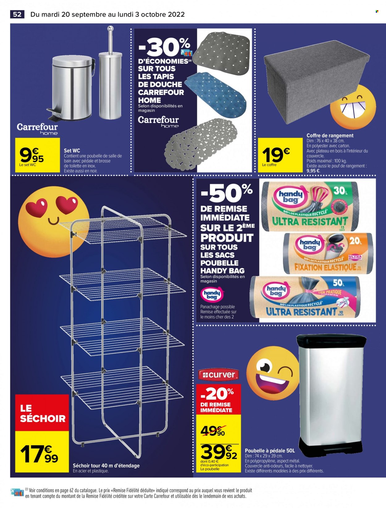 Catalogue Carrefour Hypermarchés - 20/09/2022 - 03/10/2022. Page 54