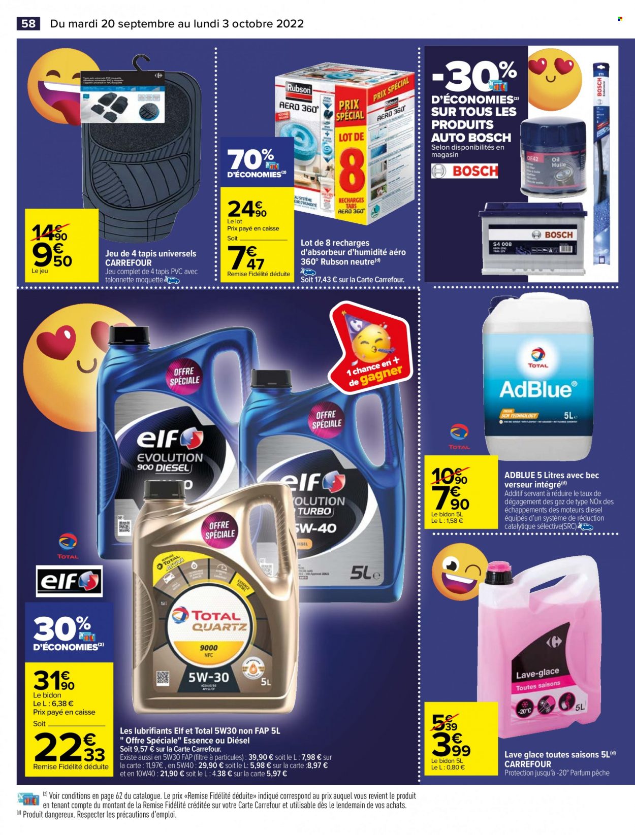 Catalogue Carrefour Hypermarchés - 20/09/2022 - 03/10/2022. Page 60