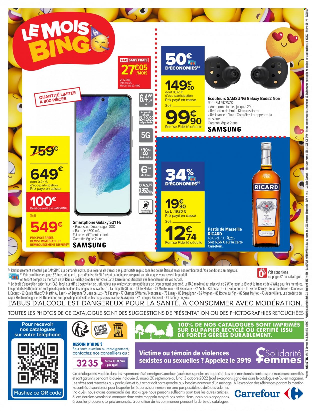 Catalogue Carrefour Hypermarchés - 20/09/2022 - 03/10/2022. Page 66